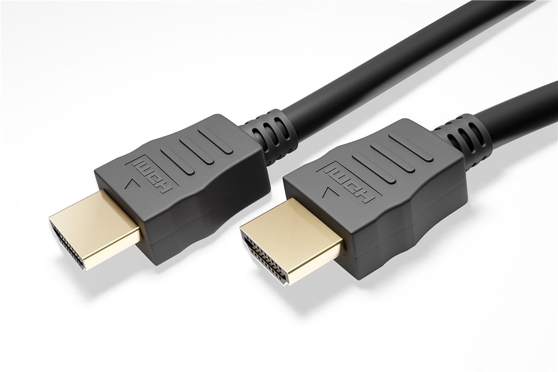 Goobay HDMI-kabel 10 m sort, 4K/60Hz, til guldbelagt hanstik, understøtter eARC/ARC til lyd og video.