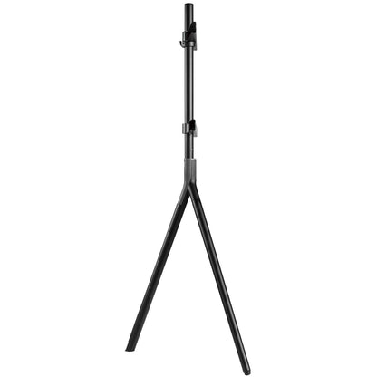 Sort justerbar tripod TV-gulvstander til 65" VESA-kompatibelt TV, lamper eller højttalere.