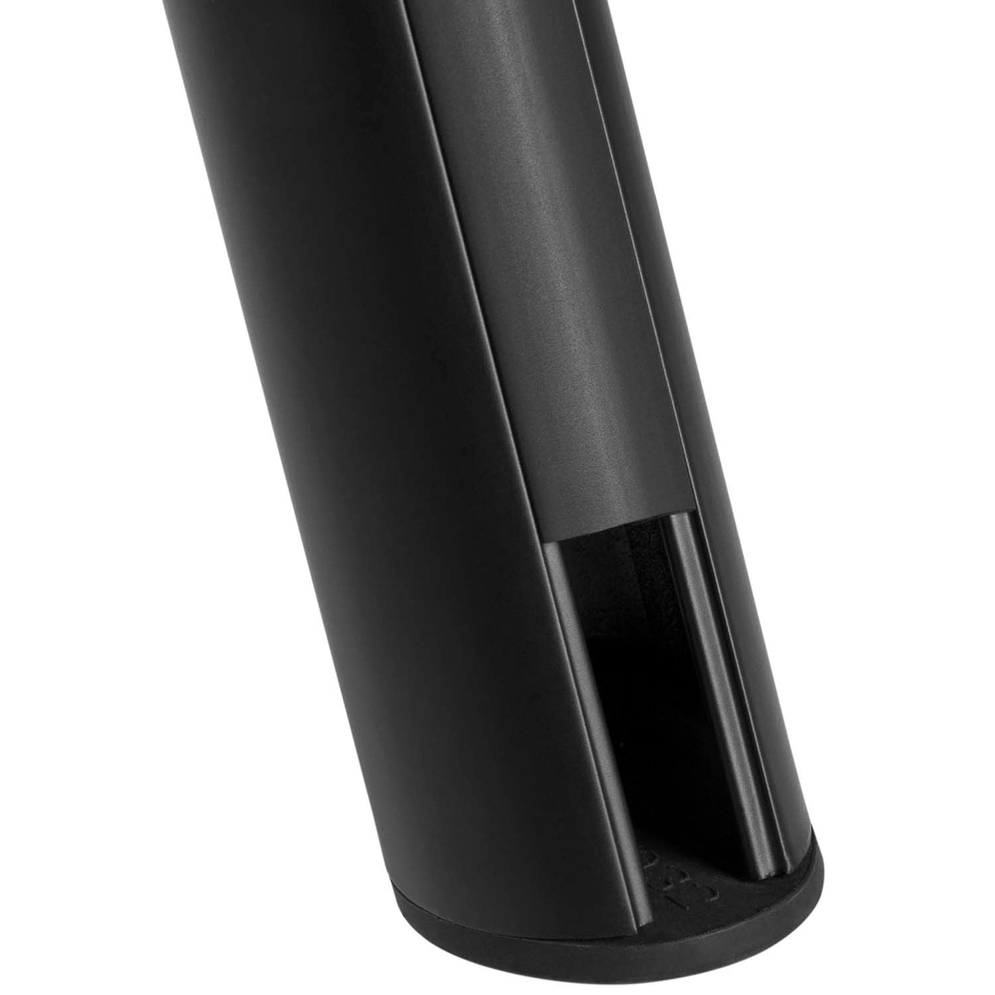 Champion TV-gulvstander til TV op til 65", sort cylinderform, vertikal slids, mat finish, justerbar.