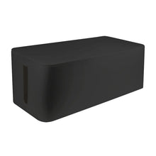 LogiLink kabelboks Large sort 407x157x133,5 mm med aftageligt låg og sideåbning til kabelstyring.