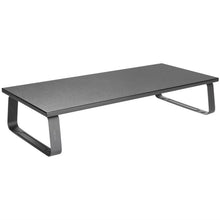 Logilink skærmforhøjer 600 mm sort metal, rektangulær overflade, til åbne sider, til monitor eller laptop på skrivebord.