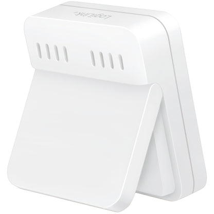 LogiLink digitalt mini-termometer/hygrometer, hvid, rektangulær med ventilationsåbninger og foldbar stander, 3-pak.