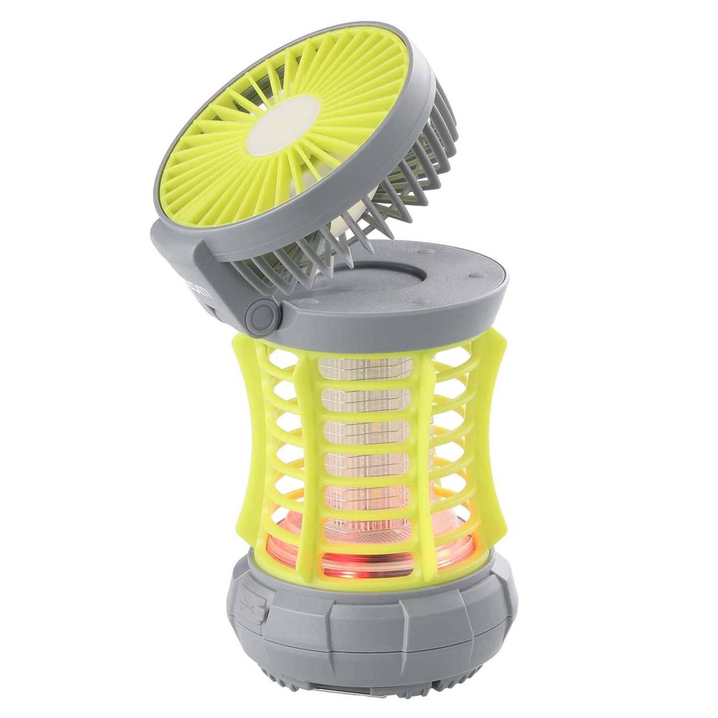 Campinglygte med myggefælde og ventilator, 3-i-1