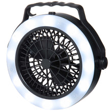 Campinglampe med ventilator, 65 lumen