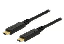 Delock USB-C til USB-C-kabel, 2 m, sort, guldbelagte stik, Power Delivery 5 A, dataoverførselshastighed 5 Gbps, 2 stk.