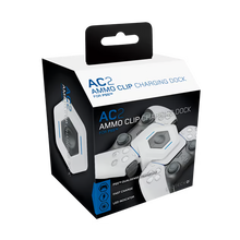 PS5-controlleroplader AC-2, blå/hvid, USB-C-hurtigopladning, 2 m kabel, LED-indikator.