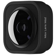 GoPro Max Lens Mod til HERO10/HERO9, sort kameratilbehør med teksten »Max Lens Mod«, buet glas og afrundet rektangulært design.