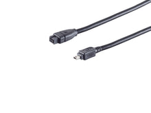 Firewire 800 kabel 9-pin til 4-pin, 1,8 meter, til FireWire 1394-interface.