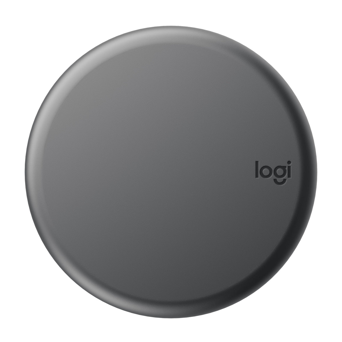 Grå trådløs lydstyrkekontrol til Logitech Z407 med Logi-logo.