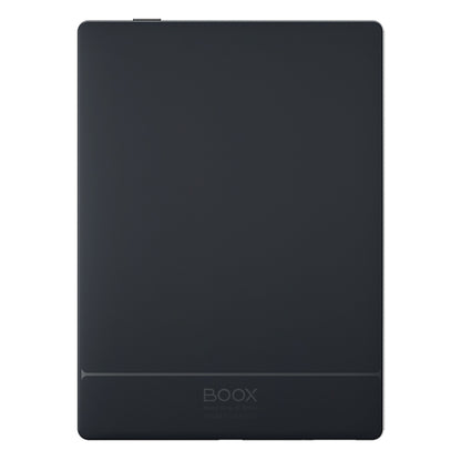 BOOX Gå 6 læseplade bagside i sort med matte kanter, afrundede hjørner, BOOX logo og E Ink Carta 1300 teknologi.