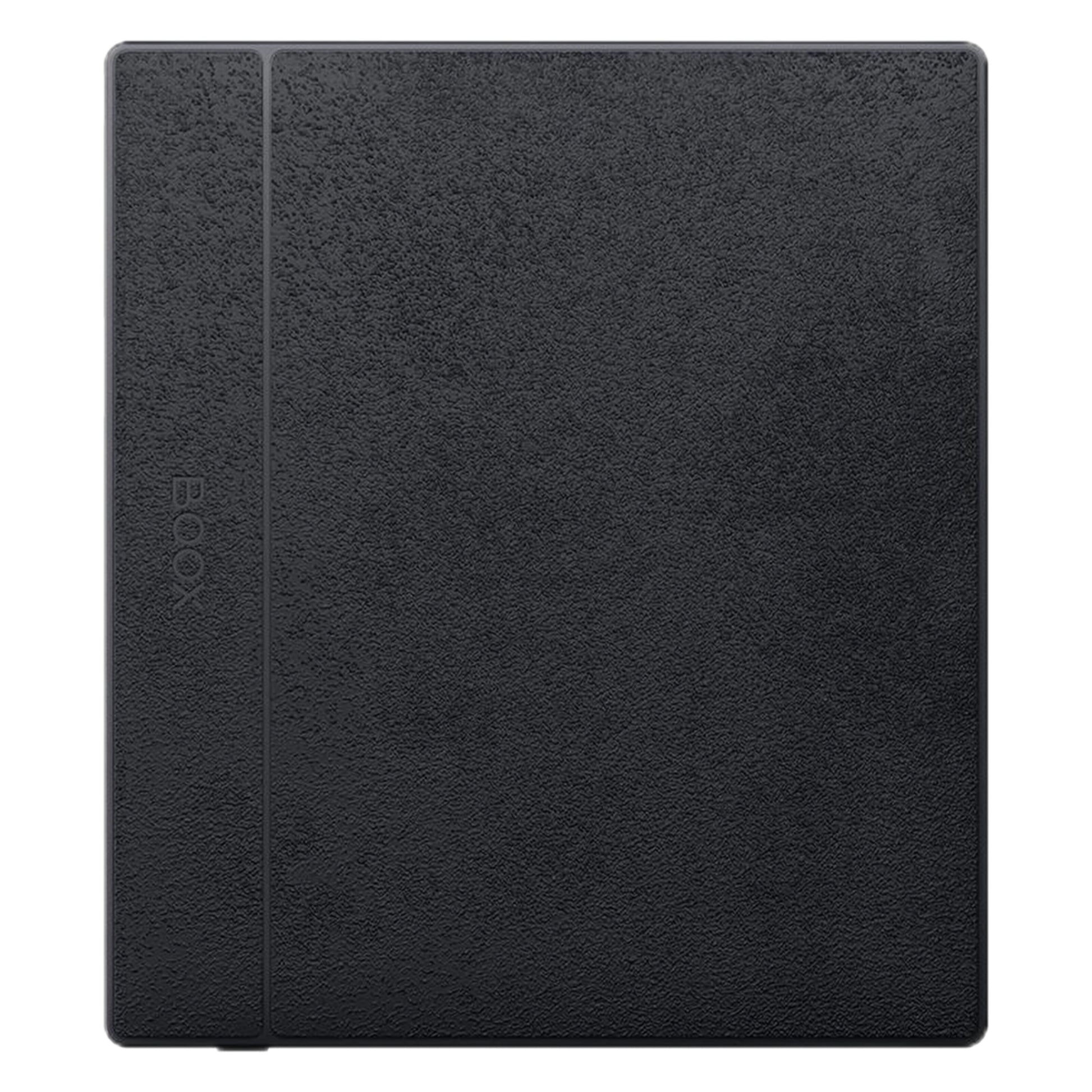 Sort tekstureret cover til BOOX Go 7, "BOOX" præget på siden, ingen synlige logoer eller knapper, passer til 7-tommer E Ink.