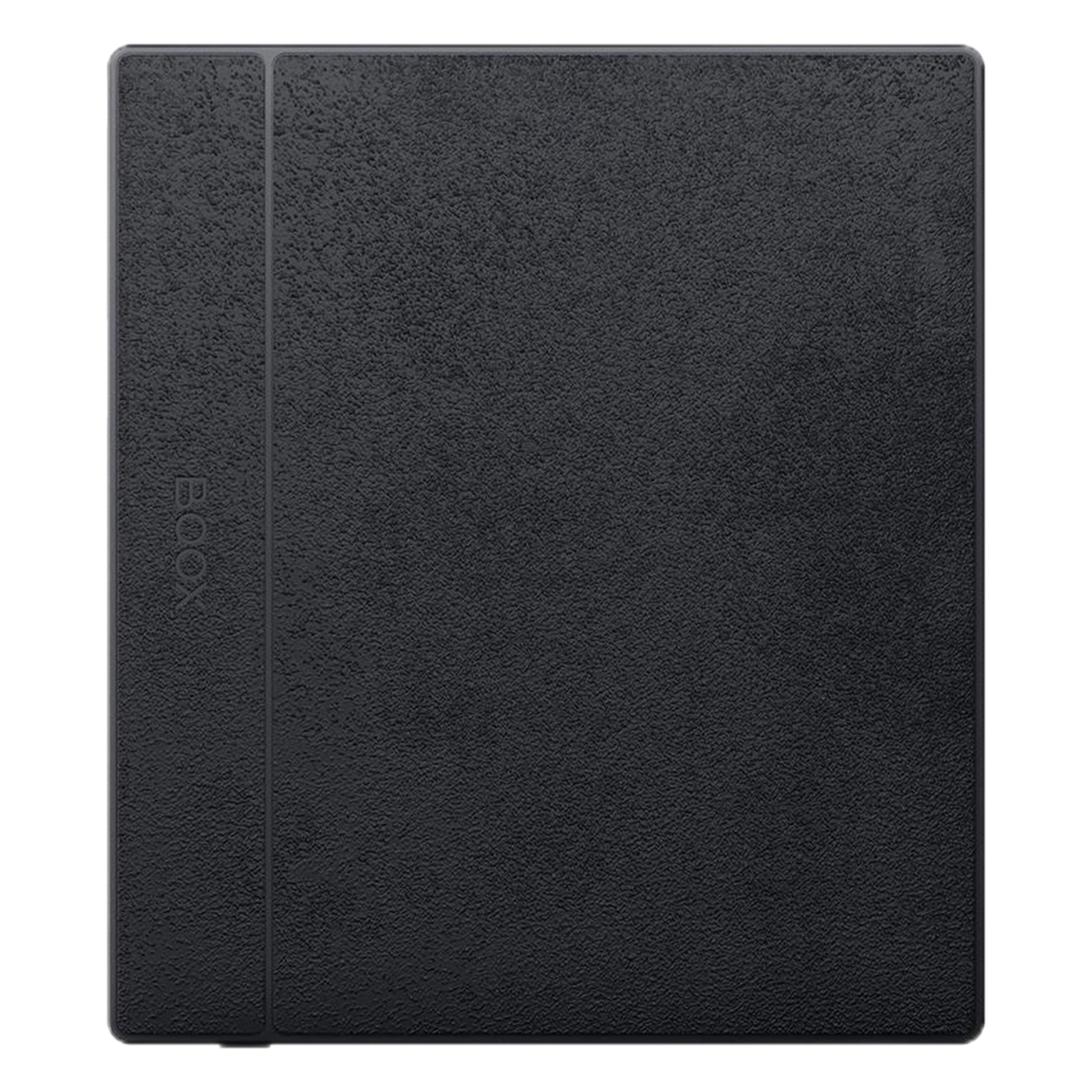 Sort Boox Onyx cover med tekstur og lodret stribe, BOOX-logo i midten til Go Color 7 (Gen II) 7-tommer Kaleido 3.