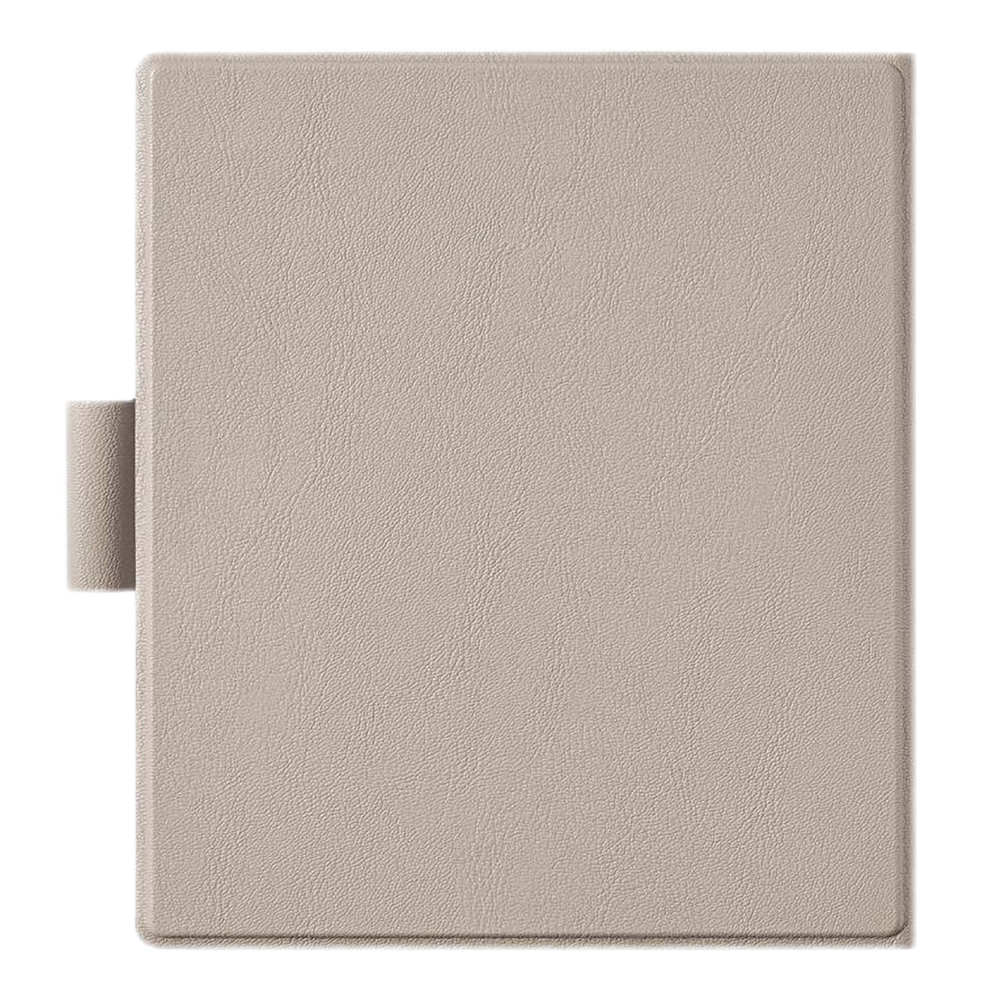 Boox Onyx magnetisk etui til Go 7-serien beige, set oppefra med tekstureret vegansk læder og penneholder venstre side.