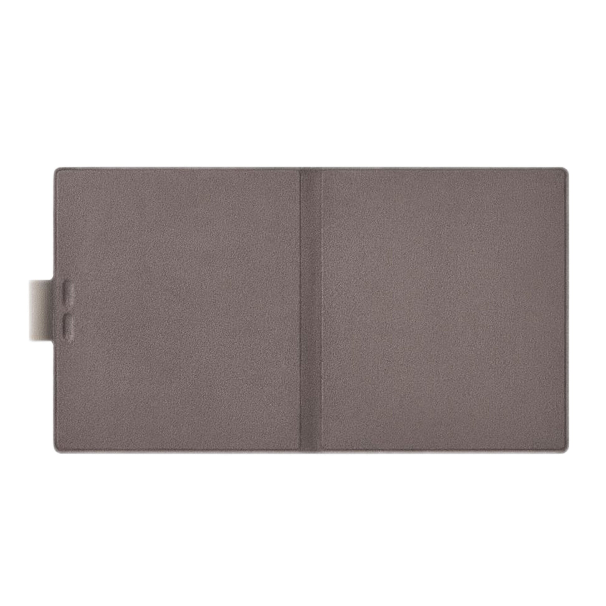 Boox Onyx Magnetisk etui til Go 7-serien, beige, rektangulær, tekstureret overflade, central fold og venstre side-tab.