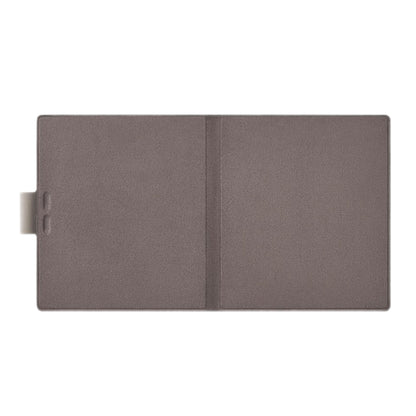 Boox Onyx Magnetisk etui til Go 7-serien, beige, rektangulær, tekstureret overflade, central fold og venstre side-tab.
