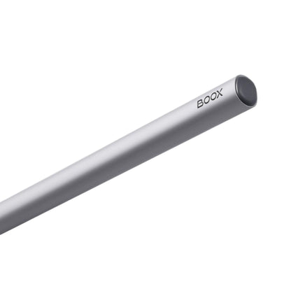 Onyx Boox InkSense Plus Stylus sølv med 4096 trykniveauer og BOOX-logo nær spidsen.