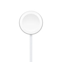 Apple magnetisk hurtigopladningskabel til Apple Watch 1 m, hvidt rundt design, vævet kabel, magnetisk opladning.