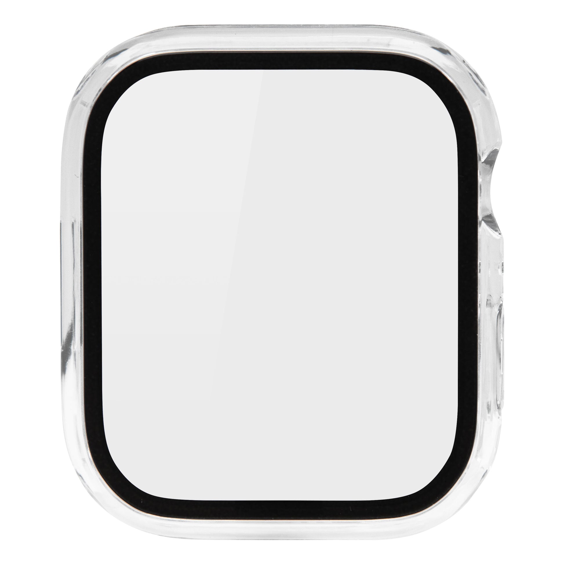 Apple Watch cover 45mm skærmbeskyttelse rektangulært hærdet glas sort ramme passer til Apple Watch 45mm.