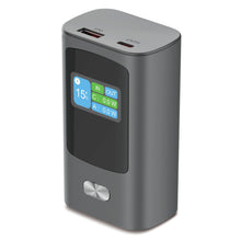 Linocell Premium Powerbank 30W 10000mAh med digitalt display, til USB-porte inkl. USB-C Power Delivery OUT og IN/OUT.