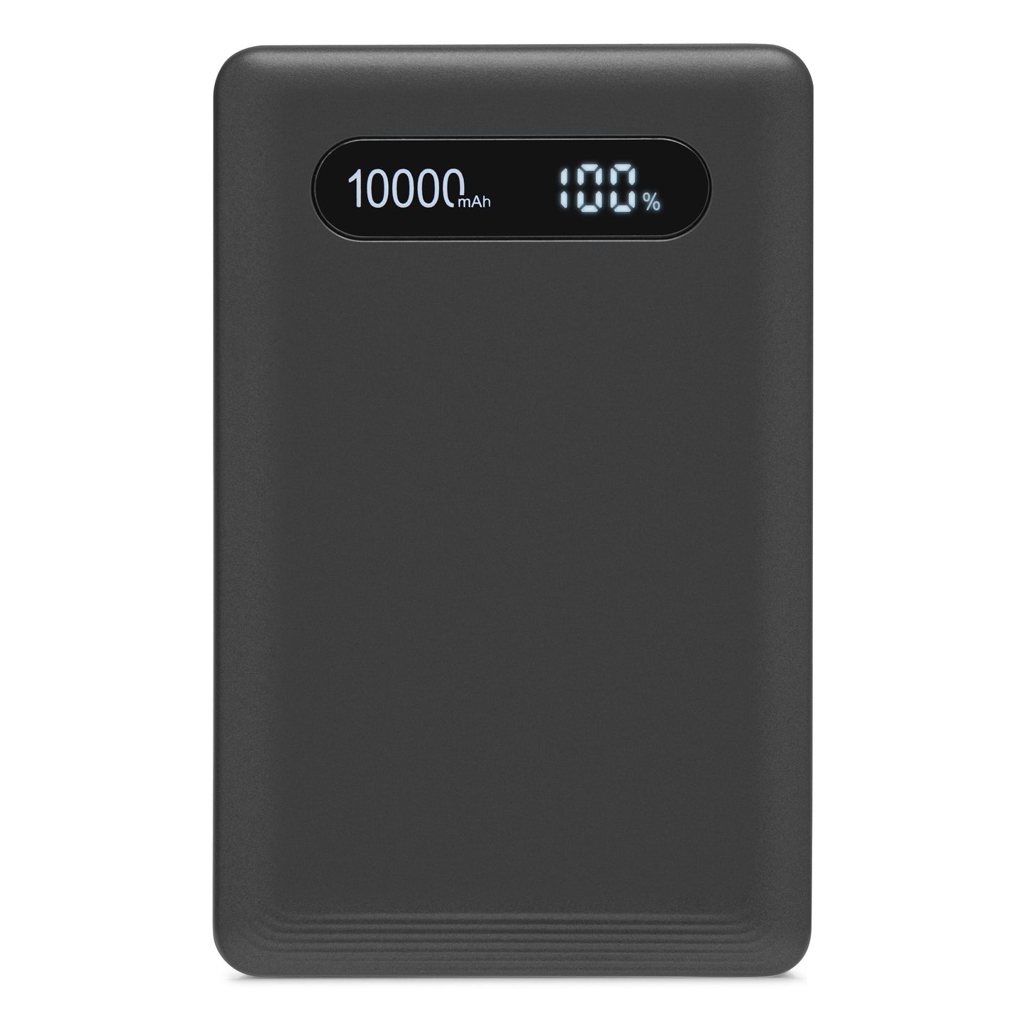 Linocell powerbank 10000 mAh 20 W med digitalt display for batteristatus og USB-C-port.