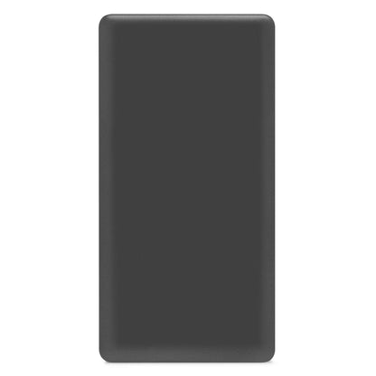 Linocell powerbank 20W 20000mAh, sort, rektangulær med afrundede hjørner, vist oprejst.