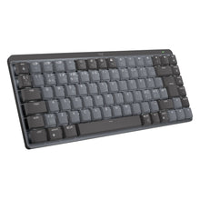 Logitech MX Mechanical Mini trådløst mekanisk tastatur, Tactile Quiet, grå/mørkegrå taster, nordisk tastaturlayout.