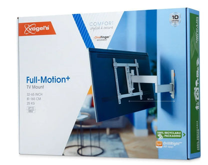 Vogels Comfort TVM 3445 vægbeslag til 32-65" TV op til 28 kg med justerbar arm og 180° rotation.