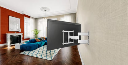 Vogel's ELITE Full-Motion+ ultratyndt vægbeslag til TV, 32-65", maks. 35 kg, Hvid