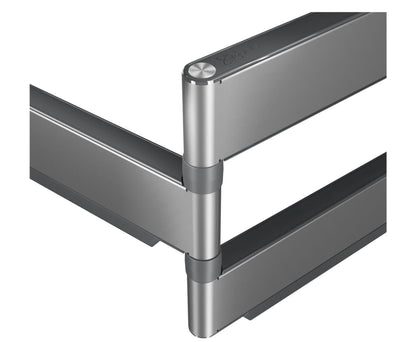 Vogels Elite TVM 5845 55-100" vægbeslag, metal, sølvfarve, detalje af led og beslag til vægmontering.