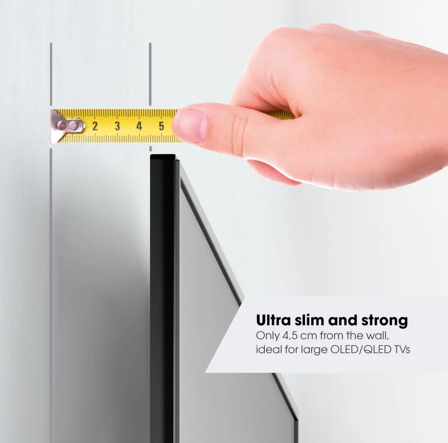 Vogels Elite TVM 5855 vægbeslag til 55-100" TV, ultratyndt design, afstand til væg 4,5 cm.