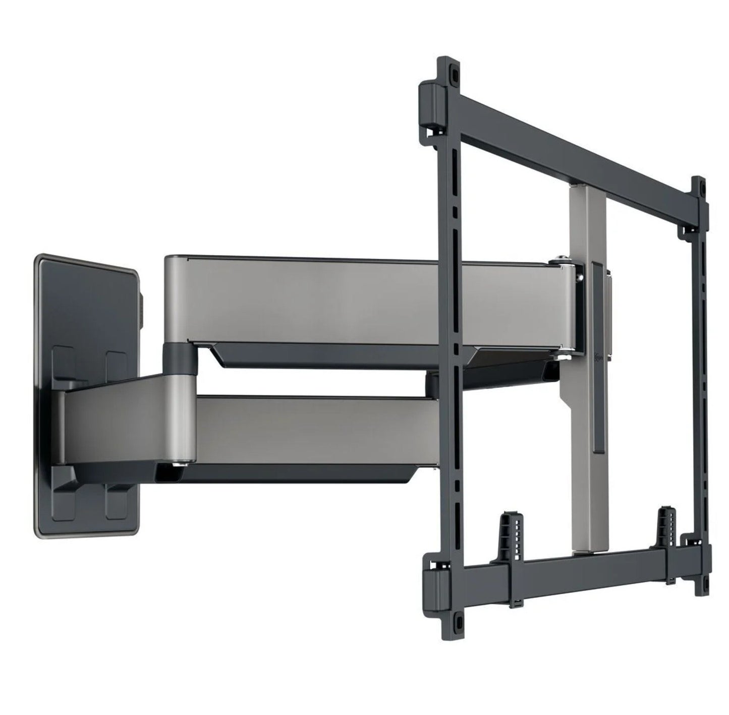 Vogels Elite TVM 5855 sort/sølv fuld-motion vægbeslag til 55-100" fladskærms-tv eller monitor, vist udtrukket fra væggen.