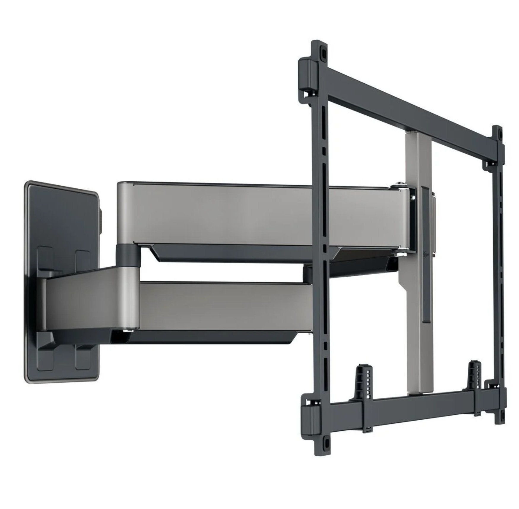 Vogels Elite TVM 5855 sort/sølv fuld-motion vægbeslag til 55-100" fladskærms-tv eller monitor, vist udtrukket fra væggen.