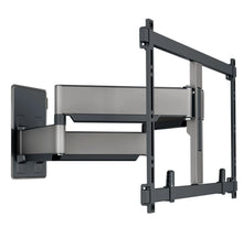 Vogels Elite TVM 5855 sort/sølv fuld-motion vægbeslag til 55-100" fladskærms-tv eller monitor, vist udtrukket fra væggen.