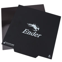 Creality Magnetisk trykflade til 3D-printer, sort, Ender logo og "Ender" tekst synlig, glansfuld bagtekstur.