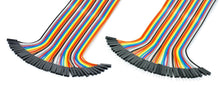 Luxorparts delbar koblingskabel 40-polet han-hun, til breadboard eller elektronik, parallelle rækker, sort.