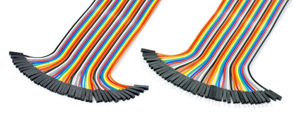 Luxorparts delbar koblingskabel 40-polet han-hun, til breadboard eller elektronik, parallelle rækker, sort.