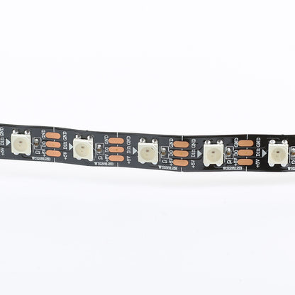 Luxorparts RGB LED-stribe 1 m, fleksibel med synlige firkantede LED'er og kredsløb, egnet til Arduino.