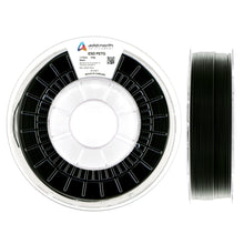 Addnorth ESD PETG filament 2 spoler, sort, én med synlig label oppefra, én fra siden viser ESD-beskyttet filament.