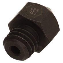 Brozzl dyse til 3D-printer 0,6 mm mørk metal med gevind, sekskantet hoved og præget logo passer til Ender-3 Pro.