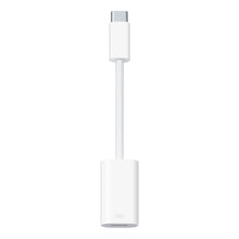 Apple USB-C til Lightning adapter hvid kort flettet kabel til kablede hovedtelefoner kompatibel med iPhone 15.