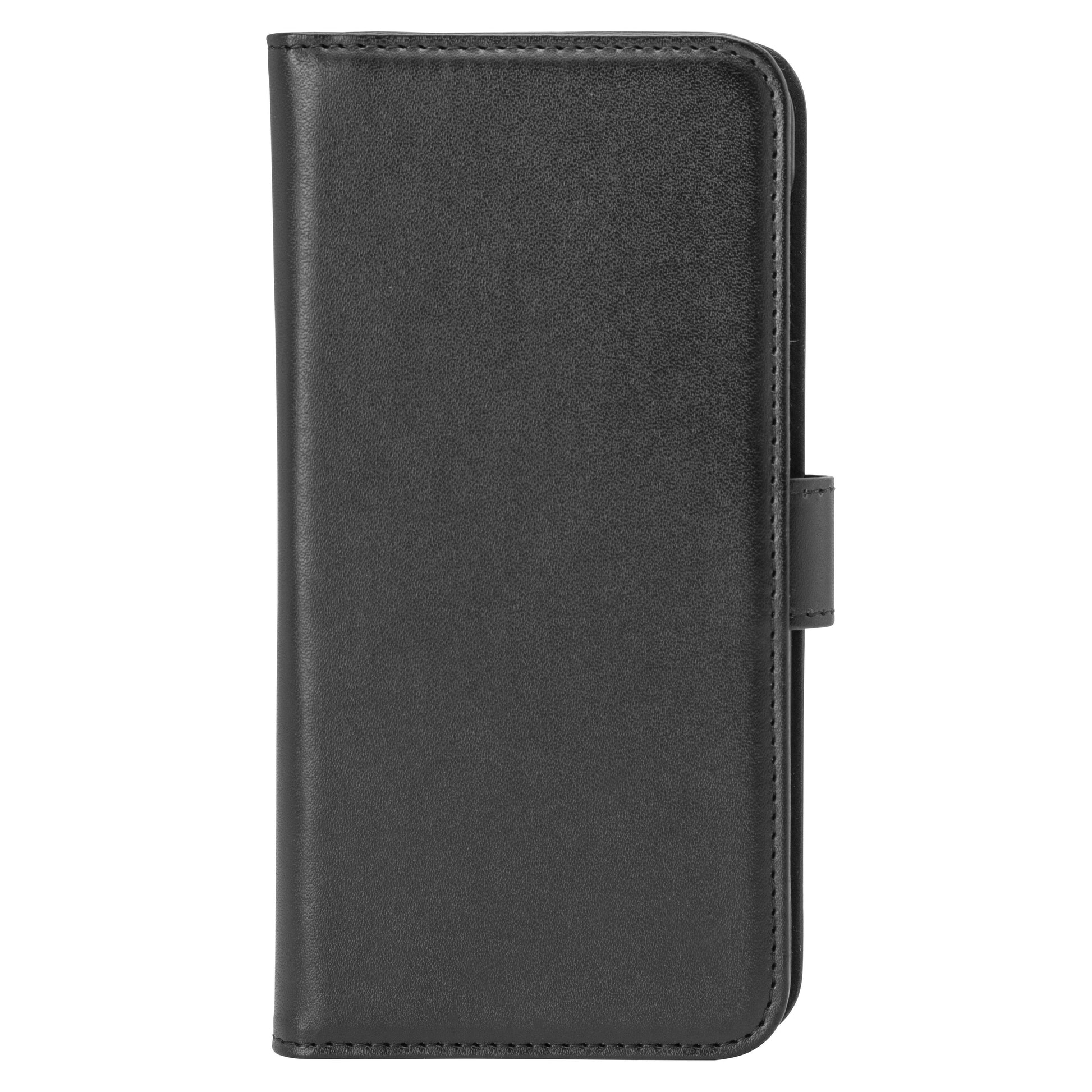 Sort læder flipcover til Samsung Galaxy A56 med magnetlukning og kortholder.