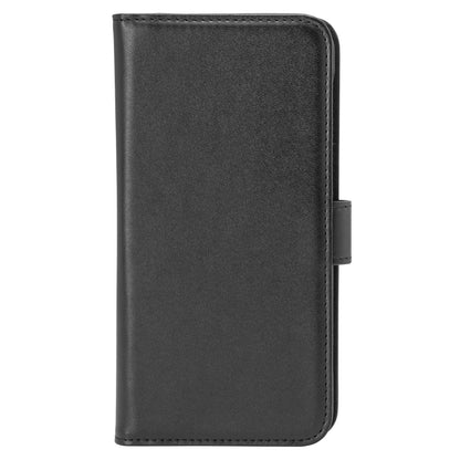 Sort læder flipcover til Samsung Galaxy A56 med magnetlukning og kortholder.
