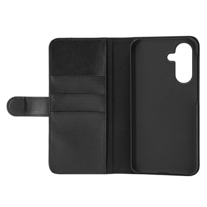 Linocell sort mobilpung til Galaxy A56 med 3 kortlommer, magnetlukning og åbent rum til telefon, passer til Samsung Galaxy A56.