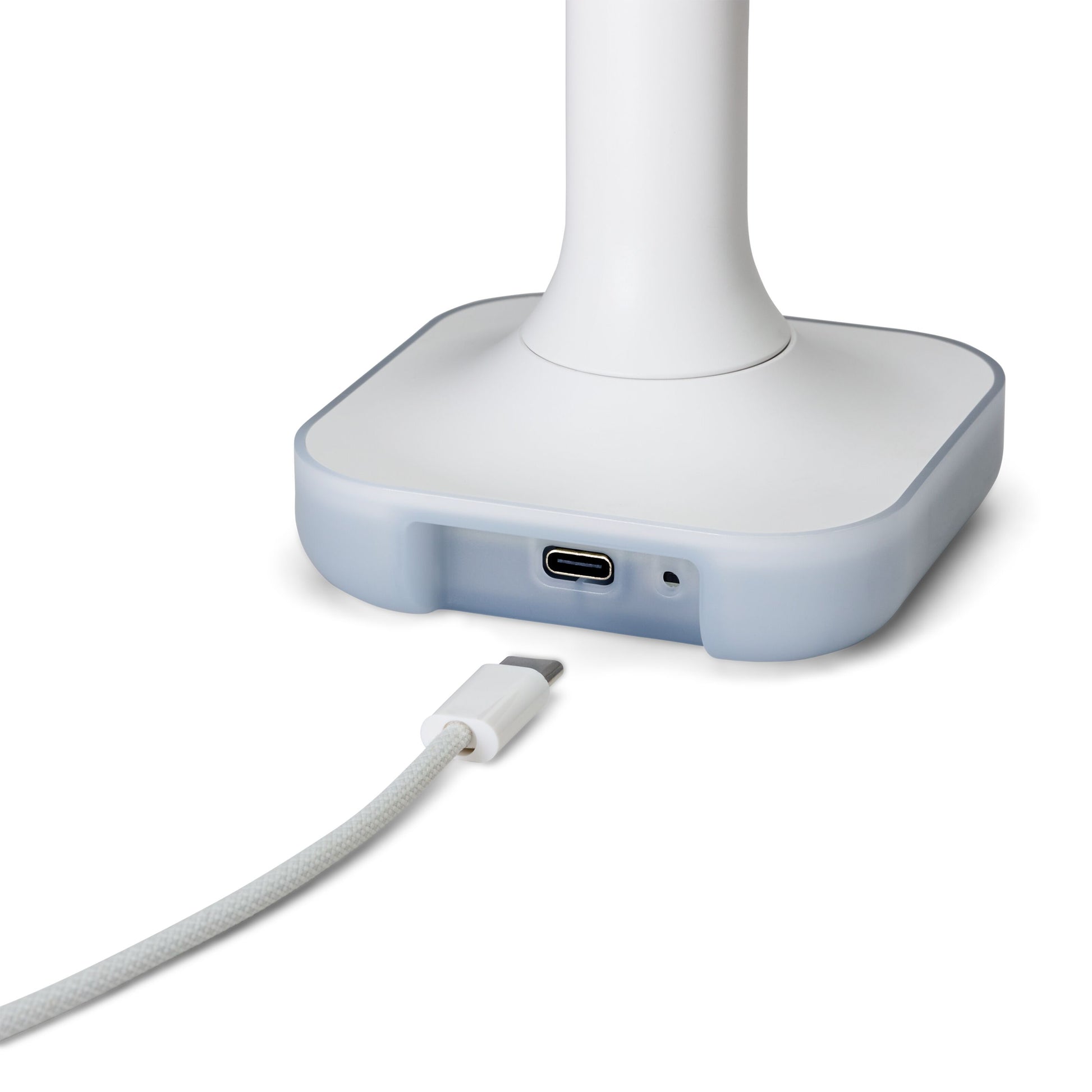 Home Assistant Connect ZBT-2 Zigbee hub, hvid, firkantet med afrundede hjørner, USB-C port og medfølgende kabel.