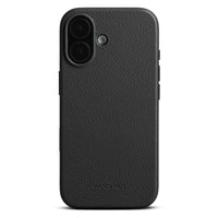 WOOLNUT læderetui til iPhone 17 - Sort