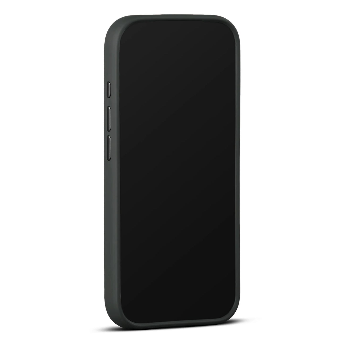 Apple iPhone 17 Pro sort, stående, mørk skærm, to sideknapper, vises MagSafe-kompatibel til trådløs opladning.
