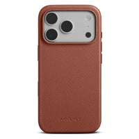 WOOLNUT læderetui til iPhone 17 Pro - Cognac