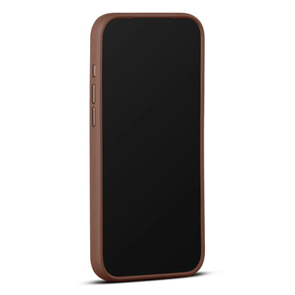 WOOLNUT læderetui til iPhone 17 Pro Max Cognac, MagSafe-kompatibelt brunt lædercover.