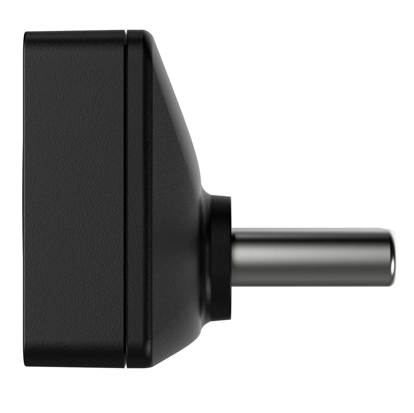 Sort adapter med enkelt rundt ben ved siden af Sandisk Extreme Fit USB-C hukommelse 256 GB.