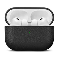 WOOLNUT Etui i læder til AirPods Pro 3-opladeretui - Sort